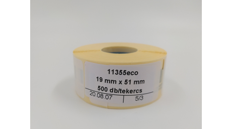 Etikett címke 19mmx51mm-es 500db/tekercs (11355eco)